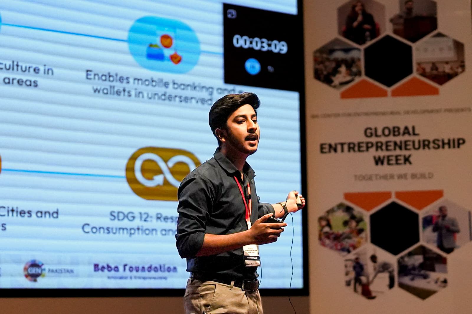 Syed Abdul Ahad presenting